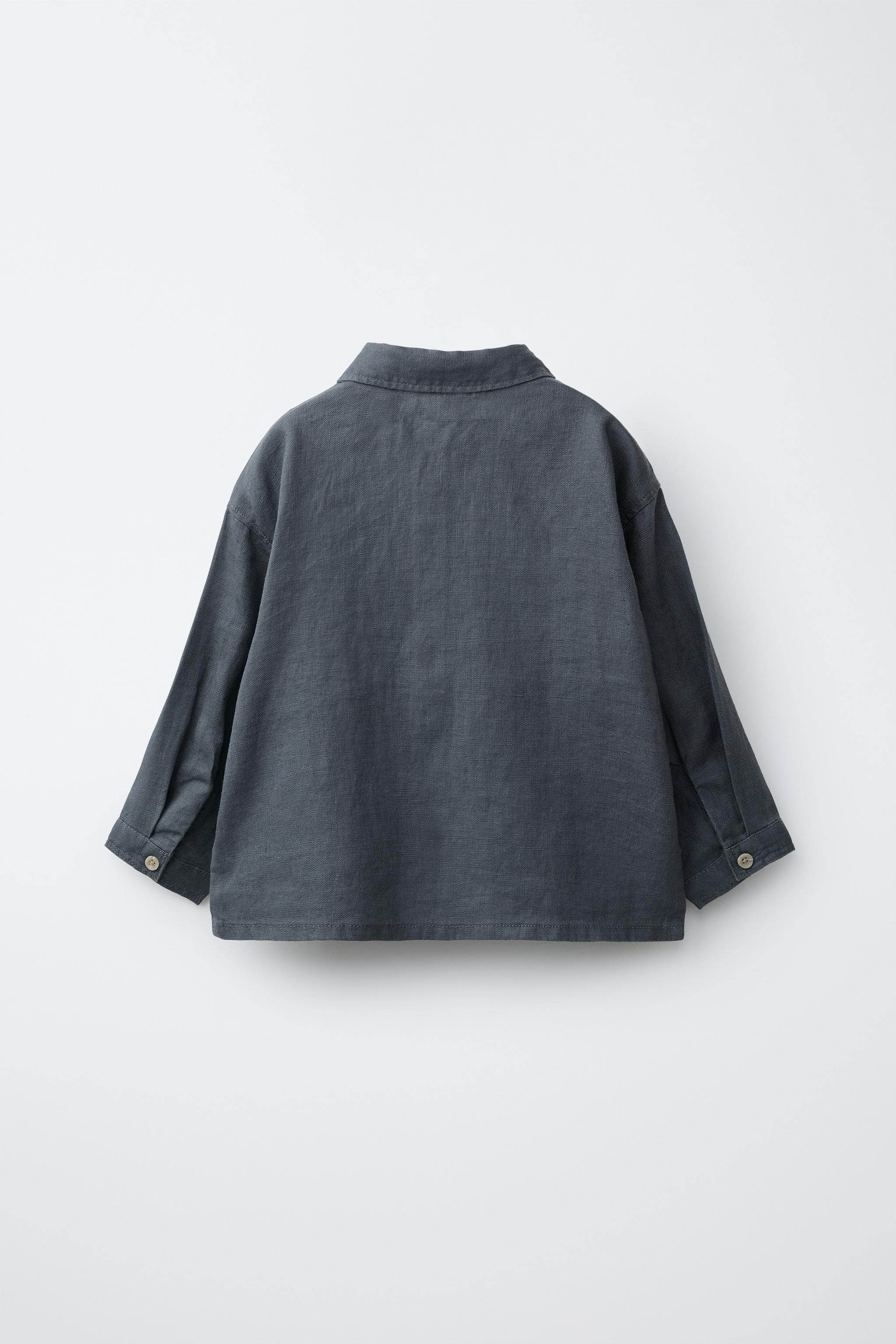 100% LINEN OVERSHIRT